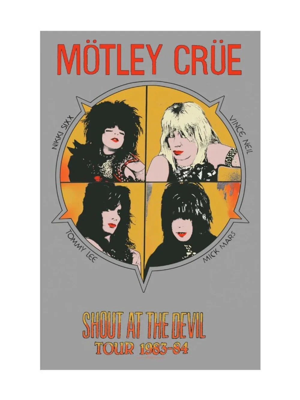 Motley Crue Shout At The Devel Tapestry Fabric Cloth Poster Flag Banner Box 3